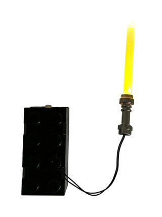 LED Light-Up Lightsaber, Battery Operated, LSB Custom Parts United Brick Co® Yellow