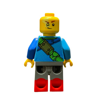 Mateo - Dark Azure Robe, Neck Bracket, drm044 Minifigure LEGO®