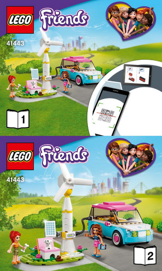 41443-Olivia's Electric Car - INSTRUCTIONS ONLY Instructions LEGO®