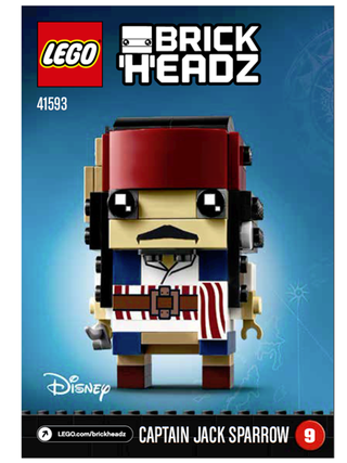 41593-Captain Jack Sparrow - INSTRUCTIONS ONLY Instructions LEGO®
