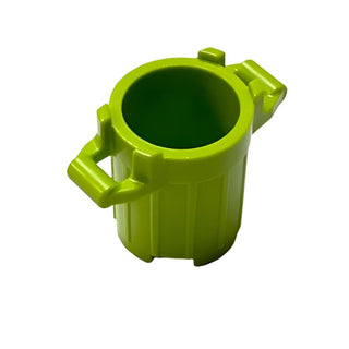 Trash Can Container with 4 Cover Holders, Part# 92926  LEGO® Lime  