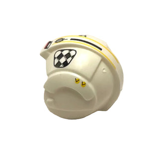 Minifigure, Headgear Helmet SW Rebel Pilot with Black and White Checkered Pattern (U-Wing Pilot), Part# x164pb13 Part LEGO®