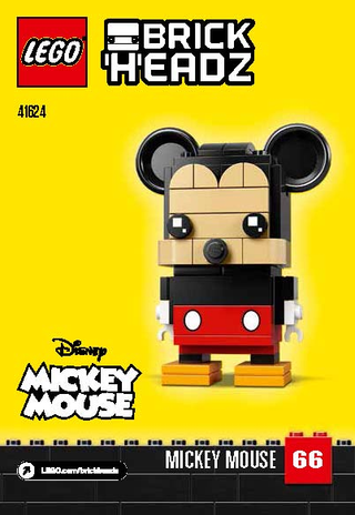 41624-Mickey - INSTRUCTIONS ONLY Instructions LEGO®