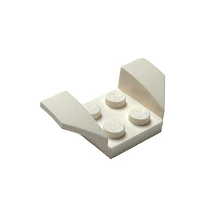 Vehicle, Mudguard 2 x 4 with Flared Wings, Part# 41854 Part LEGO® White