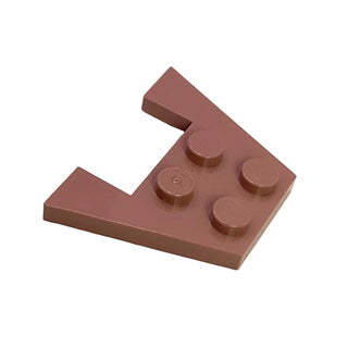 Wedge, Plate 3 x 4 without Stud Notches, Part# 4859 Part LEGO® Sand Red