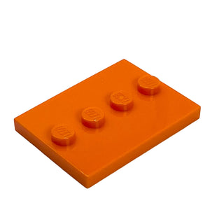 Tile Modified, 3x4 with 4 Studs in Center (Minifigure Stand), Part# 88646 Part LEGO® Orange 1 Part