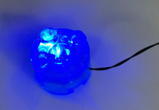 2x2 Flashing Light-up Round Brick, DIY System & Reconnectable, LS2x2R-LA Custom Parts United Brick Co® Blue