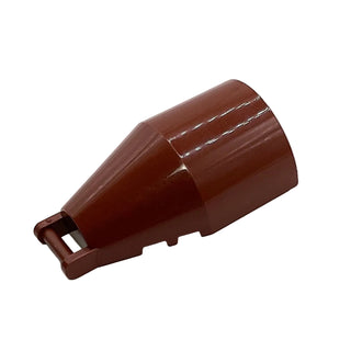 Windscreen 6 x 4 x 2 Round with Bar Handle, Part# 92279 Part LEGO® Reddish Brown Very Good
