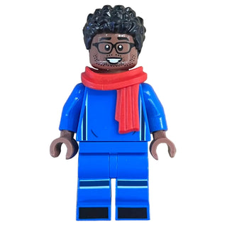 Soccer Spectator, Blue Soccer Jersey, soc163 - LEGO® Sports Minifigure