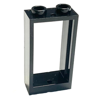 Window 1 x 2 x 3 Flat Front, Part# 60593 Part LEGO® Black