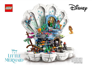 43225-The Little Mermaid Royal Clamshell - INSTRUCTIONS ONLY Instructions LEGO®