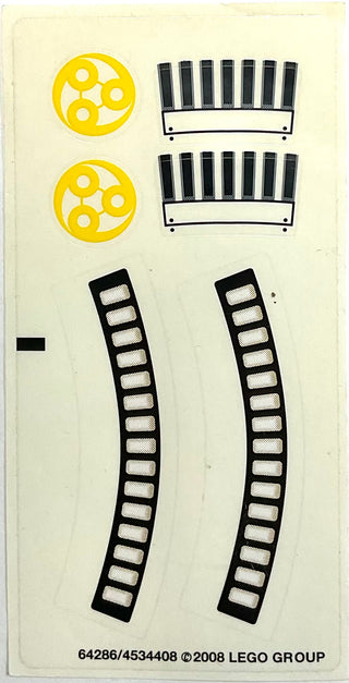 Sticker Sheet for Set 7678 - (64286/4534408), Part# 7678stk01 Part LEGO® Full Sheet