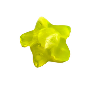 Clikits, Icon Star 2 x 2 Small with Hole, Part# 46286 Part LEGO® Trans-Neon Green