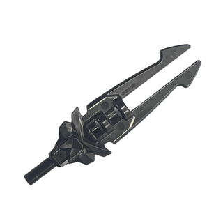 Minifigure, Weapon Sword, Double Blade with Bar Holder (Valious), Part# 11103 Part LEGO® Black