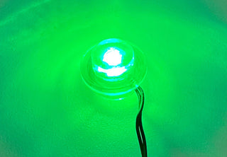 1x1 Stud LED Light-up Round Plate, DIY System, LS1x1RP-DC Custom Parts United Brick Co® Green