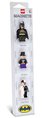 LEGO® Batman Minifigures Magnet Set, Batman, Penguin & Two Face 4493780 Building Kit LEGO®