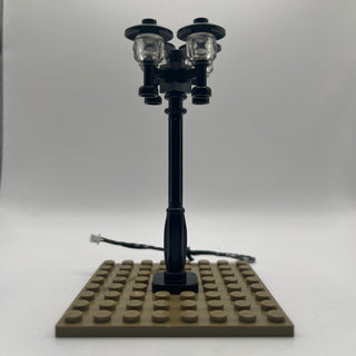 Lighting Kit, Quad Lamp Post, (Black Pole, White Light) ACCQH-B/W Light up kit United Brick Co®