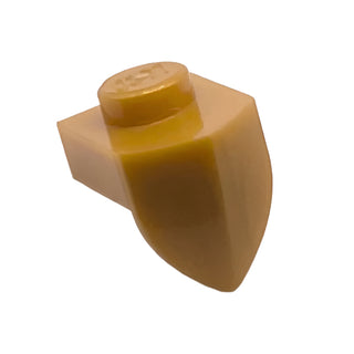 Plate, Modified 1x1 with Tooth Vertical, Part# 15070 Part LEGO® Pearl Gold 1 Part