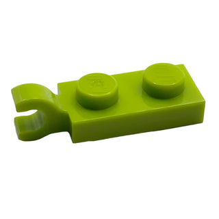 Plate, Modified 1x2 with Clip on End (Horizontal Grip), Part# 63868 Part LEGO® Lime