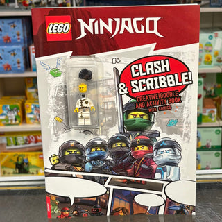 Clash & Scribble! (Softcover) (Includes Cole Minifigure, njo0345), b20njol05uk - LEGO® NINJAGO Legacy Activity Book