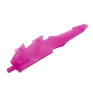 Large Figure Weapon, Blade Crystal Shard with Axle, Part# 98856 Part LEGO® Trans-Dark Pink