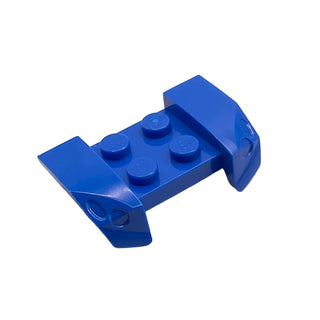 Vehicle, Mudguard 2 x 4 with Headlights Overhang, Part# 44674 Part LEGO® Blue