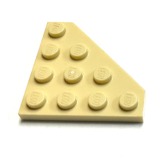 Wedge, Plate 4 x 4 Cut Corner, Part# 30503 Part LEGO® Tan