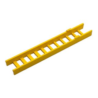 Ladder 9.6cm (Collapsed) 2-Piece - Bottom Section with 11 Rungs and 2 Stops, Part# bb0018a Part LEGO® Yellow Very Good