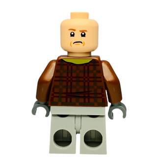 Ron Weasley - Reddish Brown Plaid Jacket, Light Bluish Gray Medium Legs, Dark Orange Hair with Dark Blue Stocking Cap, hp459 Minifigure LEGO®