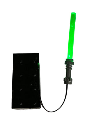 LED Light-Up Lightsaber, Battery Operated, LSB Custom Parts United Brick Co® Green