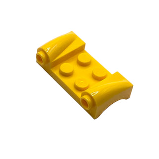 Vehicle, Mudguard 2 x 4 with Headlights and Curved Fenders, Part# 93590 Part LEGO® Yellow