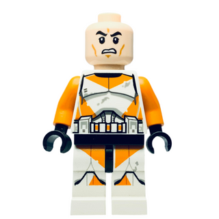 Clone Trooper, 212th Attack Battalion (Phase 2) - Orange Arms, Dirt Stains, Scowl, sw0522 Minifigure LEGO®