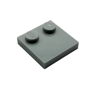 Tile, Modified 2 x 2 with Studs on Edge, Part# 33909 Part LEGO® Light Bluish Gray