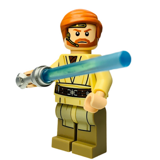 Obi-Wan Kenobi, sw0704 Minifigure LEGO® Like New - With Lightsaber