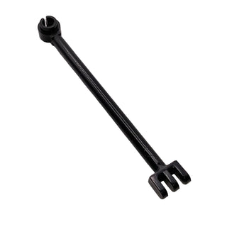 Hinge Bar 8L with 3 Fingers and Open Stud End, Part# 4319 Part LEGO® Black