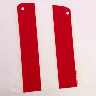 Cloth Sail 19 x 17 with Red Thick Stripes Pattern, Part# 69264