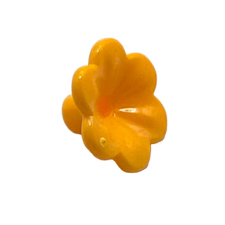 Friends Accessories Flower with 6 Rounded Petals and Pin, Part# 93081d Part LEGO® Bright Light Orange
