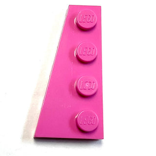 Wedge, Plate 4x2 Left, Part# 41770 Part LEGO® Dark Pink