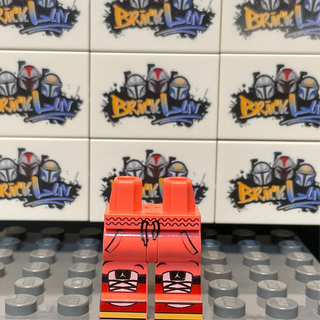 Jumpman 1s Custom minifigure BrickLuv Coral