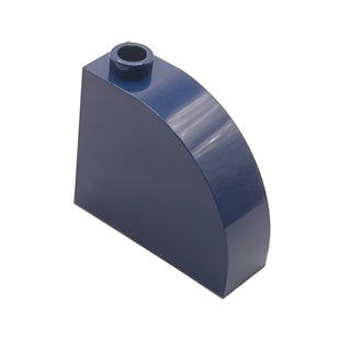 Slope, Curved 3 x 1 x 2 with Hollow Stud, Part# 33243 Part LEGO® Dark Blue
