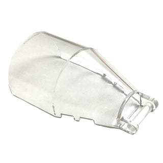 Windscreen 6 x 4 x 2 Round with Bar Handle, Part# 92279 Part LEGO® Trans-Clear Very Good