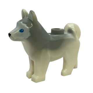 Dog, Husky with Marbled Light Bluish Gray Ears and Back LEGO® Animals LEGO®