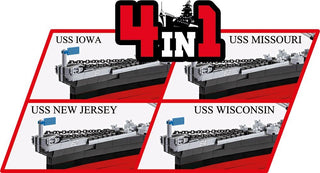 COBI EXECUTIVE EDITION Iowa-Class Battleship: Set #4836 Cobi Kit Cobi Toys