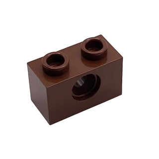 Technic, Brick 1x2 with Hole, Part# 3700 Part LEGO® Brown