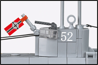 U-Boot U-52 (Type VIIB) Submarine, WWII: COBI Set #4852 Building Kit Cobi Toys