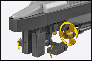 U-Boot U-52 (Type VIIB) Submarine, WWII: COBI Set #4852 Building Kit Cobi Toys