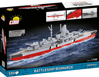 German Battleship Bismarck 1:700 Scale, WWII: COBI Set #4854 Building Kit Cobi Toys