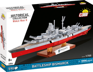 German Battleship Bismarck 1:700 Scale, WWII: COBI Set #4854 Building Kit Cobi Toys