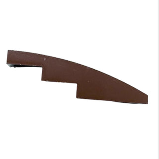 Slope, Curved 4 x 1, Part# 61678 Part LEGO® Reddish Brown