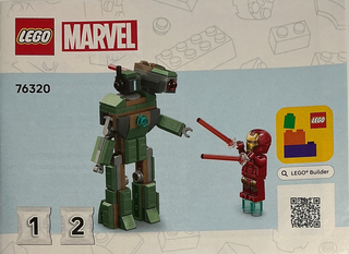 76320 - Iron Man & War Machine vs. Hammer Drones - INSTRUCTIONS ONLY Instructions LEGO® Slightly Used Book 1